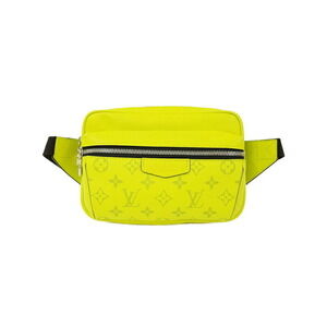 Louis Vuitton Taiga Black Leather Rama Bum Bag Outdoor Body